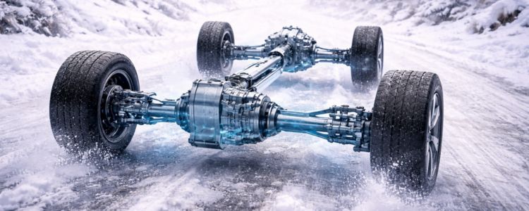 Subaru Symmetrical All-Wheel Drive system designed for winter driving conditions.