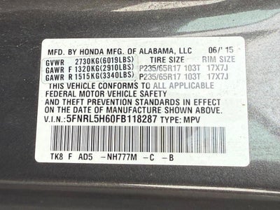 2015 Honda Odyssey EX-L