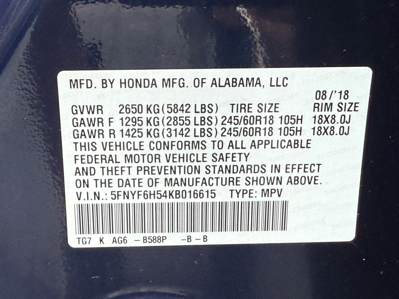 2019 Honda Pilot EX-L