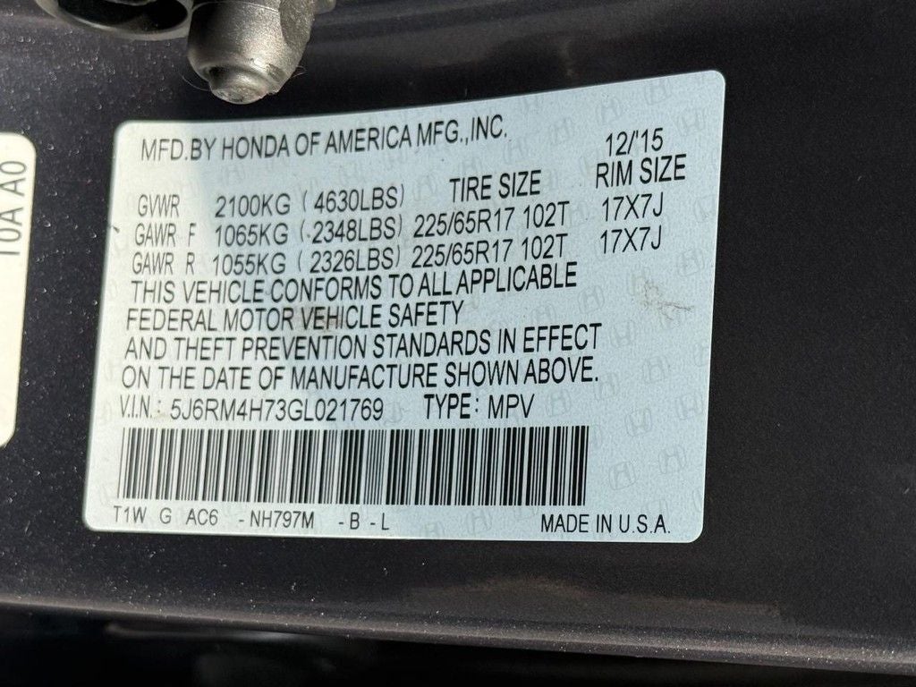 2016 Honda CR-V EX-L