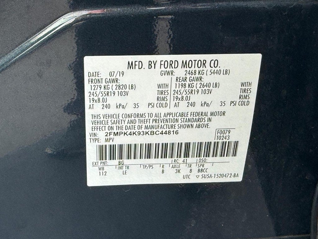 2019 Ford Edge Titanium