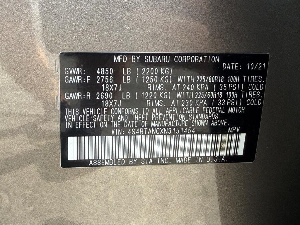 2022 Subaru Outback Limited