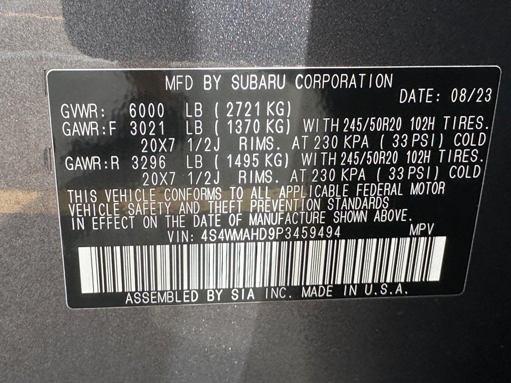 2023 Subaru Ascent Onyx Edition