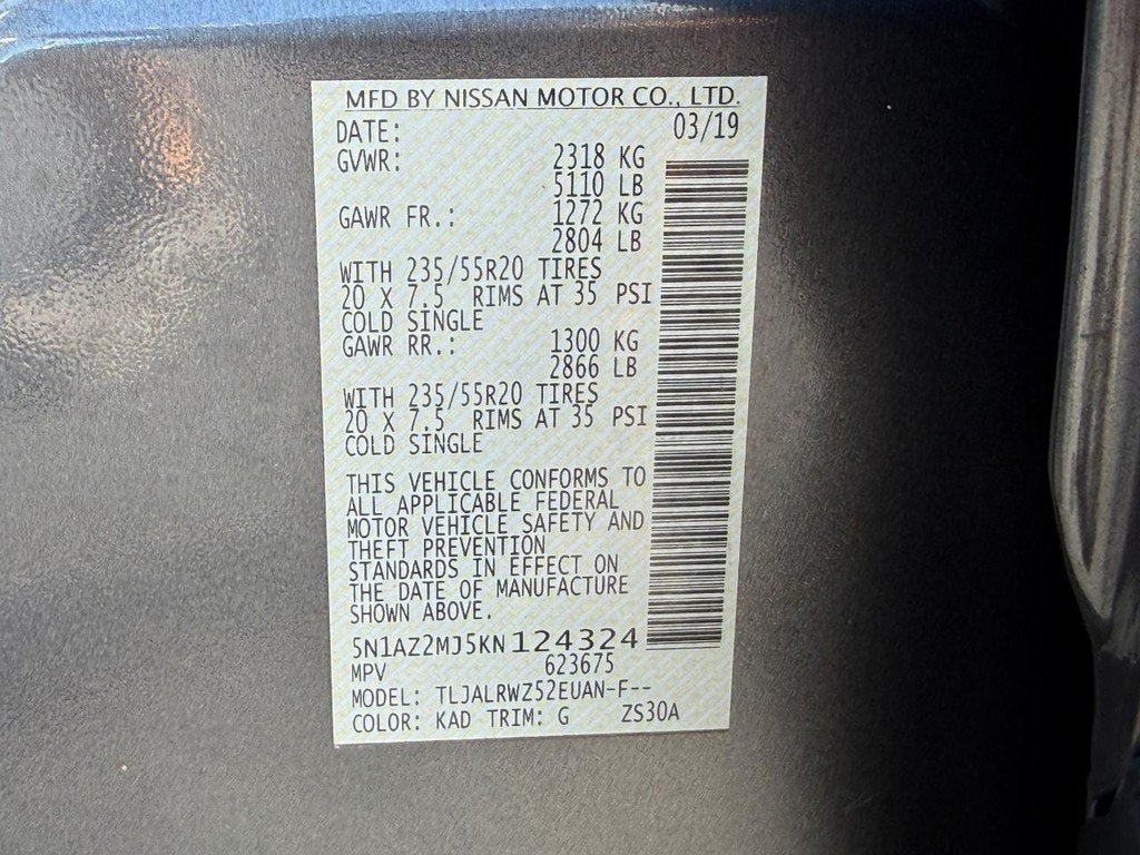 2019 Nissan Murano SL