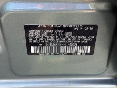 2015 Subaru Impreza 2.0i Premium