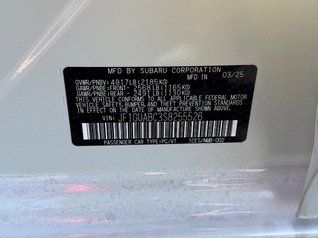 2025 Subaru Impreza Base
