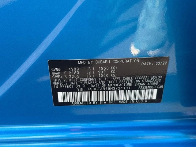 2022 Subaru Impreza 5-door CVT