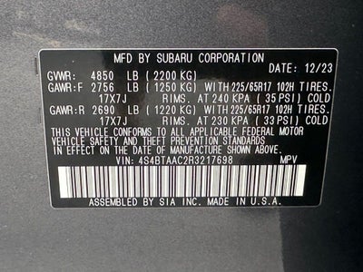 2024 Subaru Outback 2.5i