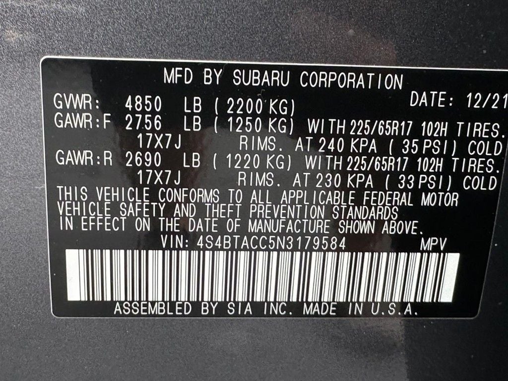 2022 Subaru Outback Premium