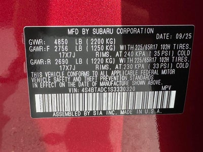 2025 Subaru Outback Premium