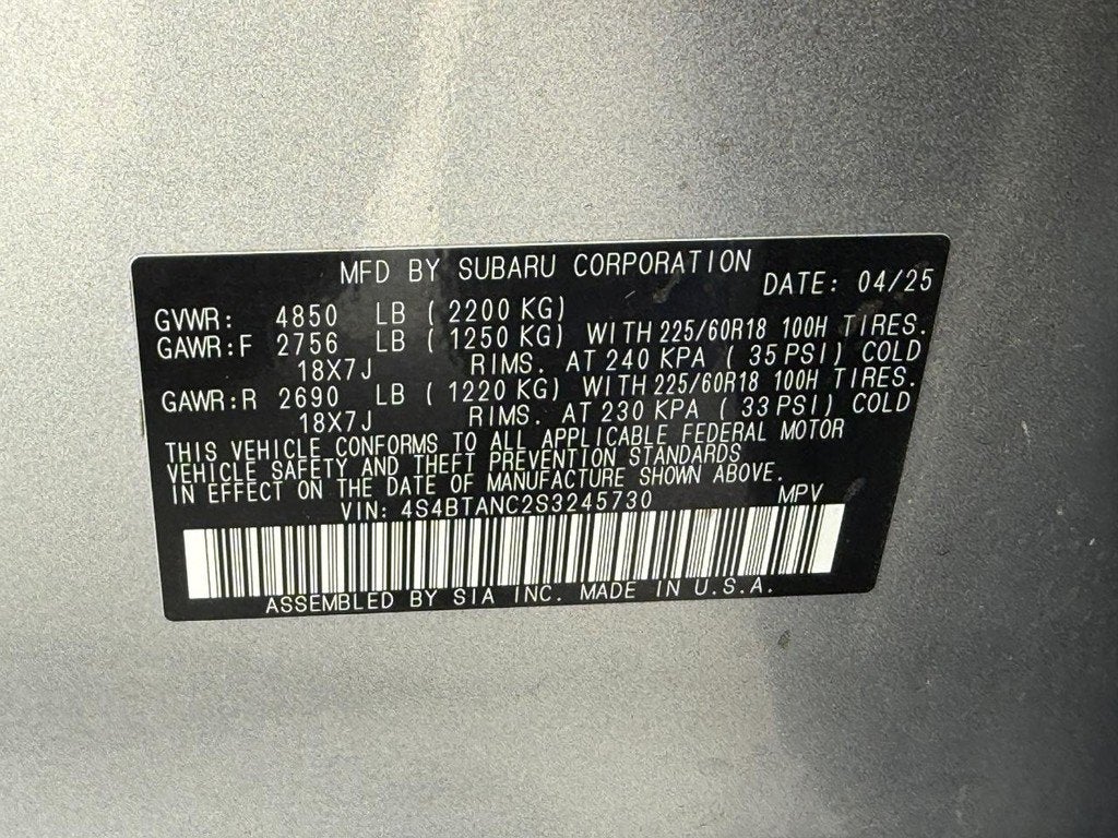 2025 Subaru Outback Limited