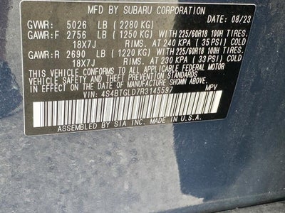 2024 Subaru Outback Onyx Edition XT