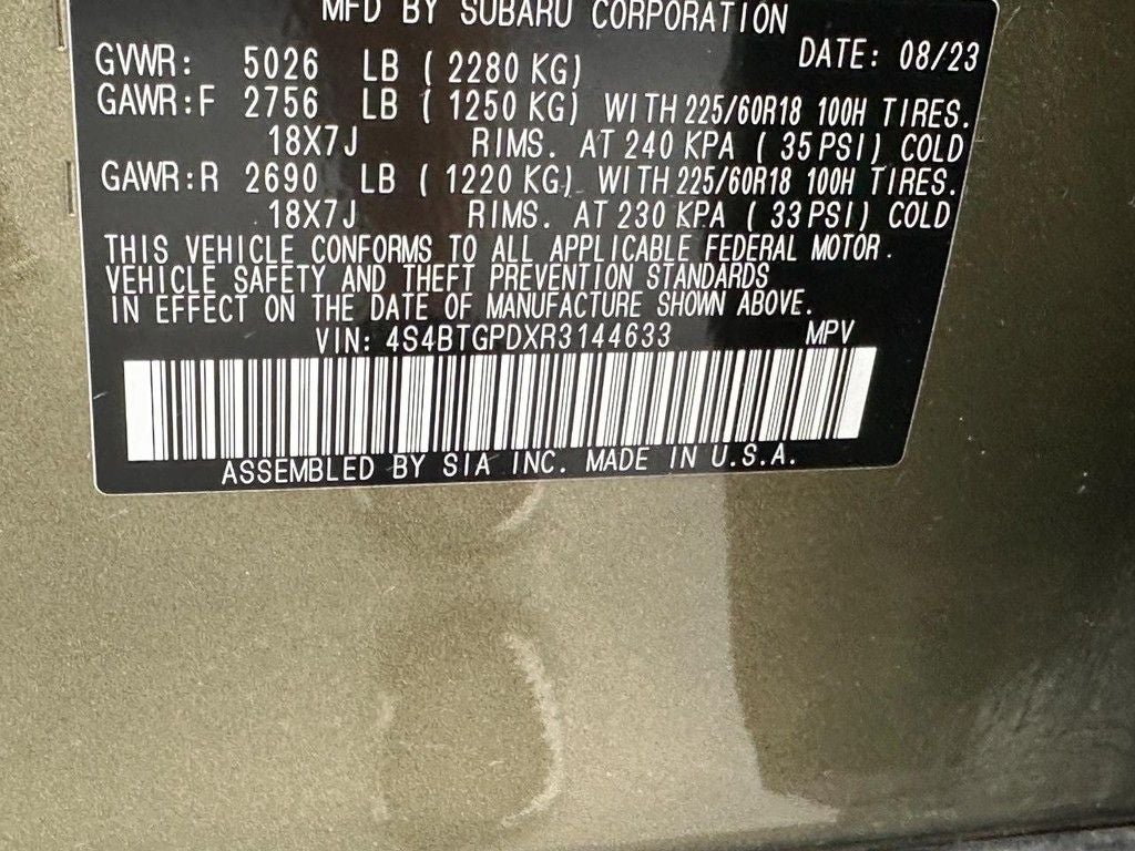 2024 Subaru Outback Touring XT