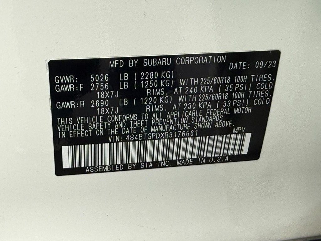 2024 Subaru Outback Touring XT