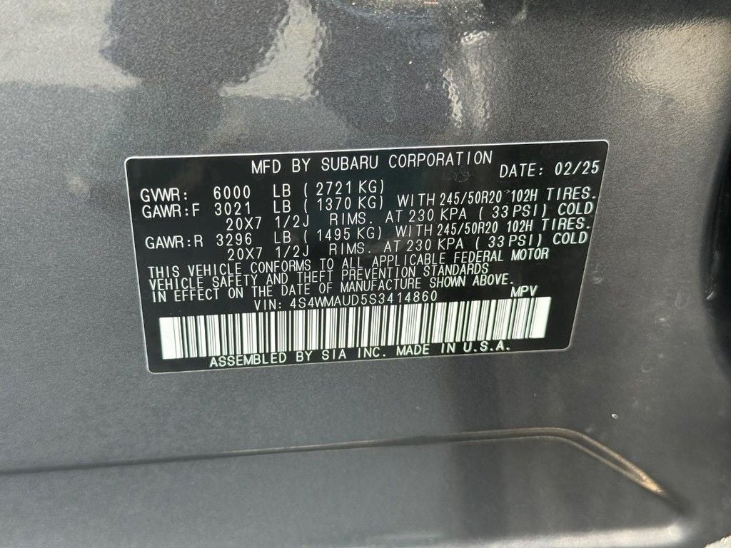 2025 Subaru Ascent Touring