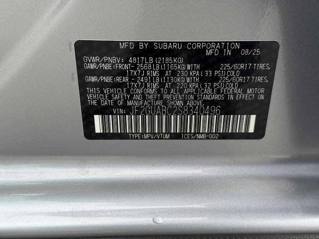2025 Subaru Crosstrek Base